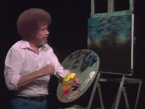 bob ross qui peint